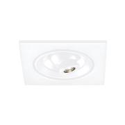 Egger Riga Zooom LED-downlight kantet hvit 3 000 K