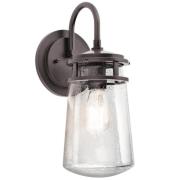 Utendørs vegglampe Lyndon med glassskjerm 38,1 cm