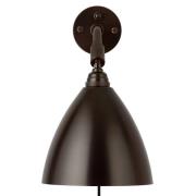 Gubi Bestlite BL7 vegglampe, svart-messing, 29 cm