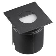 Aspen LED-innfellingslampe, kantet, svart