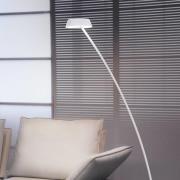 OLIGO Glance LED-gulvlampe bøyd, hvit matt