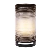 Bordlampe Julie viklet inn med tråder, hvit