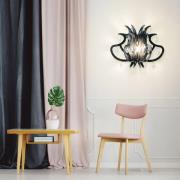 Slamp Medusa designer-vegglampe, svart