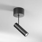 Egger DLS LED-spot Zooom XL, utenpåliggende, 3000K, svart