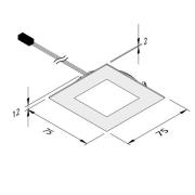 LED-møbelbelysning Dynamic FAQ 68 stål 3W CCT