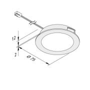 LED-møbelbelysning FAR 68 5 stk stål 4W 930