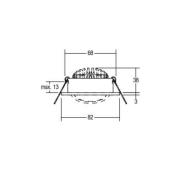 BRUMBERG LED-downlight, 38° rund alu 3 000 K