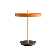 UMAGE LED-bordlampe Asteria Table, USB, oransje/messing