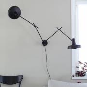 GRUPA Arigato vegglampe 2 lys 70cm svart