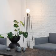 GRUPA Model M1 LED-gulvlampe svart kabel svart