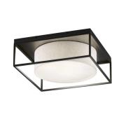 Taklampe Carre 60x60cm, stoffskjerm hvit