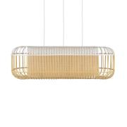 Forestier Bamboo oval L anheng hvit/naturell