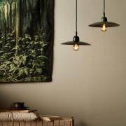 PR Home hengelampe Como, svart, Ø 28 cm, metall, støpsel