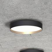 LOOM DESIGN LED-taklampe Lucia svart/gullfarget Ø 35 cm