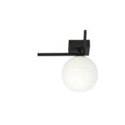 Taklampe Imago 1G, 1 lyskilde, svart/opal