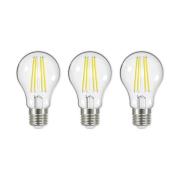 LED-filament E27 5W 3 000 K 1060 lumen klar 3 stk