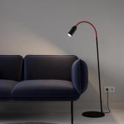 Neo! Floor LED-gulvlampe dimbar svart/rød