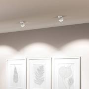 Puk! 80 Move LED-spot matt linse hvit matt/krom