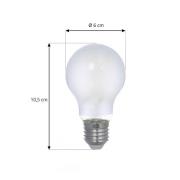 LED glødepære, matt, E27, 2,2W, 3000K, 470 lm