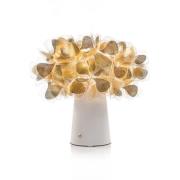Slamp LED-batteridrevet bordlampe Clizia Mama Non Mama gull/hvit