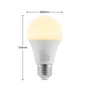 LED-pære E27 A60 9,5W 3 000 K opal 2 stk