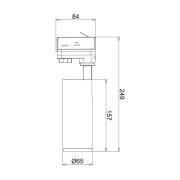 LED-skinnespotter Lucea 3-krets 10W hvit