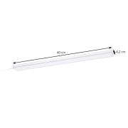 Prios Ashtonis LED-benkbelysning, kantet, 40 cm