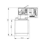 3-fase skinne D Adapter for linjeuttak, svart, 1380 W