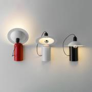 Stilnovo Lampiatta LED-vegg-/bordlampe, rød