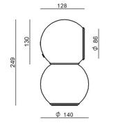 Stilnovo Gravitino LED-bordlampe med magnet gul