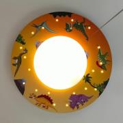 Taklampe Dinos med LED-stjernehimmel