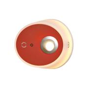 LED-vegglampe Zoom, spot, USB-utgang, terrakotta