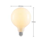 LED-pære E27 6W 2 700 K G125 dimbar opal 3stk