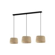 Aluminor Xenia hengelampe, tre flettede lampeskjermer