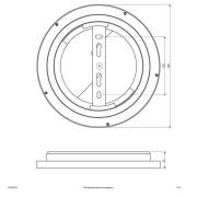 EVN ALR LED-panel hvitt 12W Ø25cm 4 000K