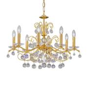 KOLARZ Carmen 2 skåler krystall 8 lyskilder Ø70cm