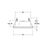 BRUMBERG Cover-Up-R modul IP44 rund, hvit