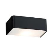 Vegglampe Rauma, svart, bredde 20 cm