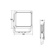 BRUMBERG Neo Midi LED-flomlys, bredde 23,3 cm 3000K