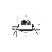 BRUMBERG BB13 innfelt dim-til-varm RC hvit glans