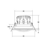 BRUMBERG BB23 innfelt IP65 RC driver kantet svart