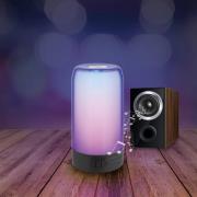 Prios LED-bordlampe Valtari, hvit, høyde 19 cm, RGB