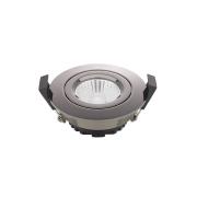 LED innfelt takspot Diled, Ø 8,5 cm, 6 W, Dim-To-Warm, krom