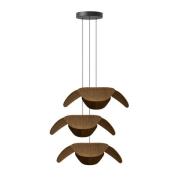 UMAGE Forget Me Not stor pendel 3 lyskilder, mørk eik