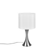 Sabia bordlampe, Ø 20 cm, hvit/nikkel