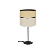 Andaman bordlampe, tekstil, beige, høyde 44 cm