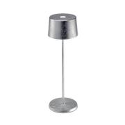 Zafferano Olivia 3K bordlampe sølv