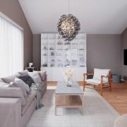 By Rydéns Deluxe glasshengelampe Ø 64 cm røykgrå