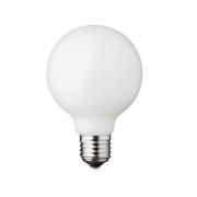 LED-pære Globe, E27, Ø 8 cm, matt, 5 W, 2 200 K