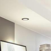 Arcchio LED-downlight Aryx, svart, 3 000 K